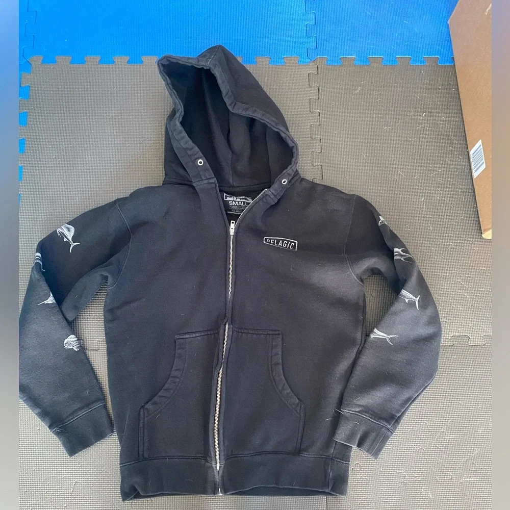 Pelagic unisex zipper hoodie, S - Picture 2 of 5